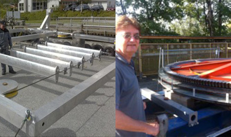 slow-moving sails fully submerged energy system scalable clean energy systems RiverSails OceanSails modular energy solutions current-driven electricity generation self-adjustable sail control variable pitch sail system lightweight renewable technology underwater clean power marine-friendly energy solution